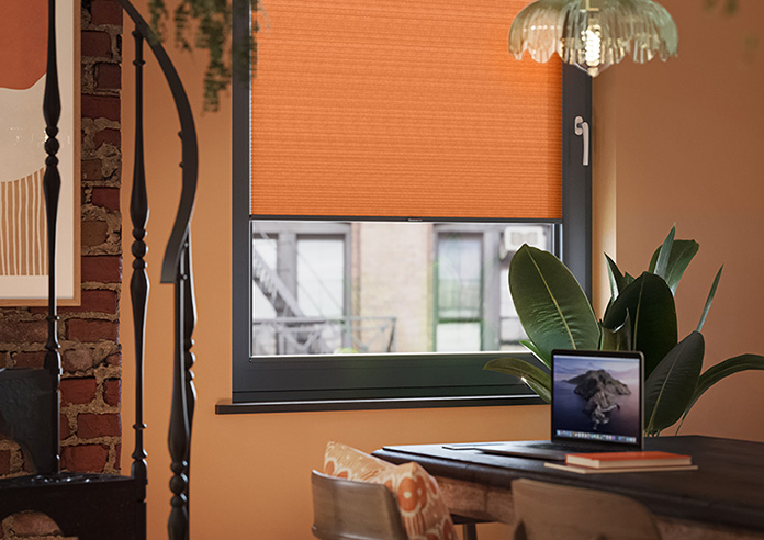 Obscura, Tangerine - Stick Fit Honeycomb Blind - Image 5